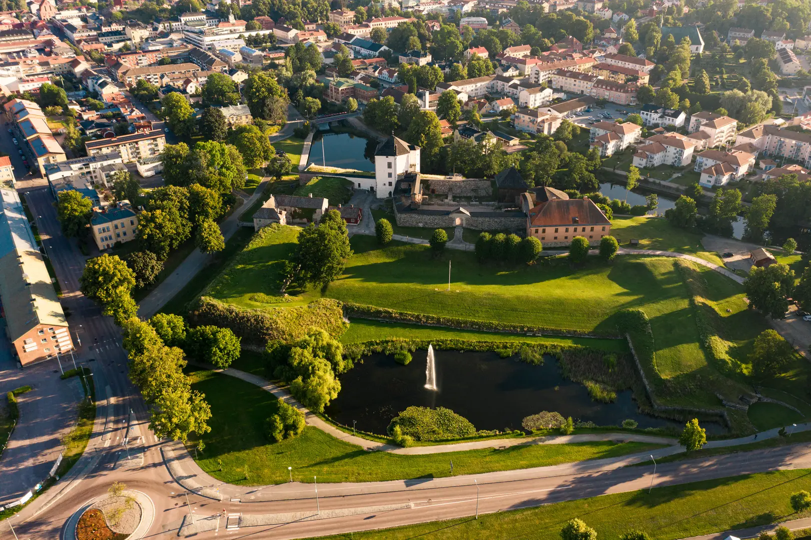 Vy över Arvika, där vi arbetar med ventilation i bostäder och fastigheter